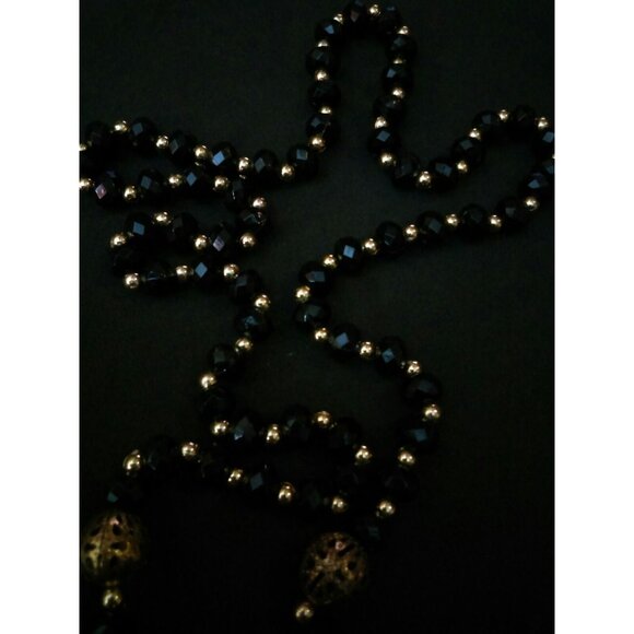 Double Purpose Big Traditional Dress Pendant Statement Necklace & Pin Beaded - Picture 11 of 12